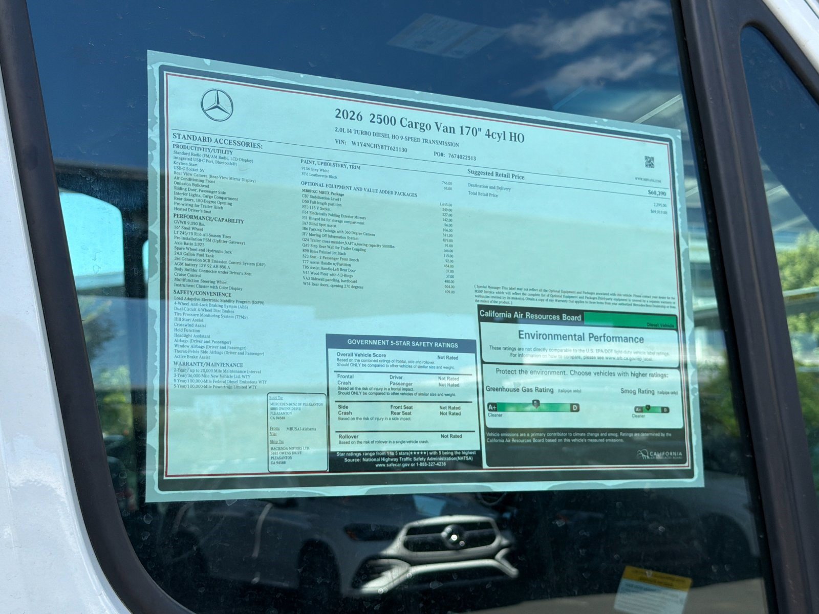 New 2026 Gray White Mercedes-Benz 2500 High Roof HO Diesel 170 WB image 25