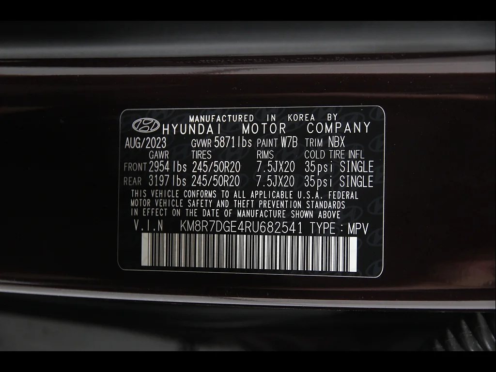 Used 2024 Sierra Burgundy Hyundai Calligraphy image 25