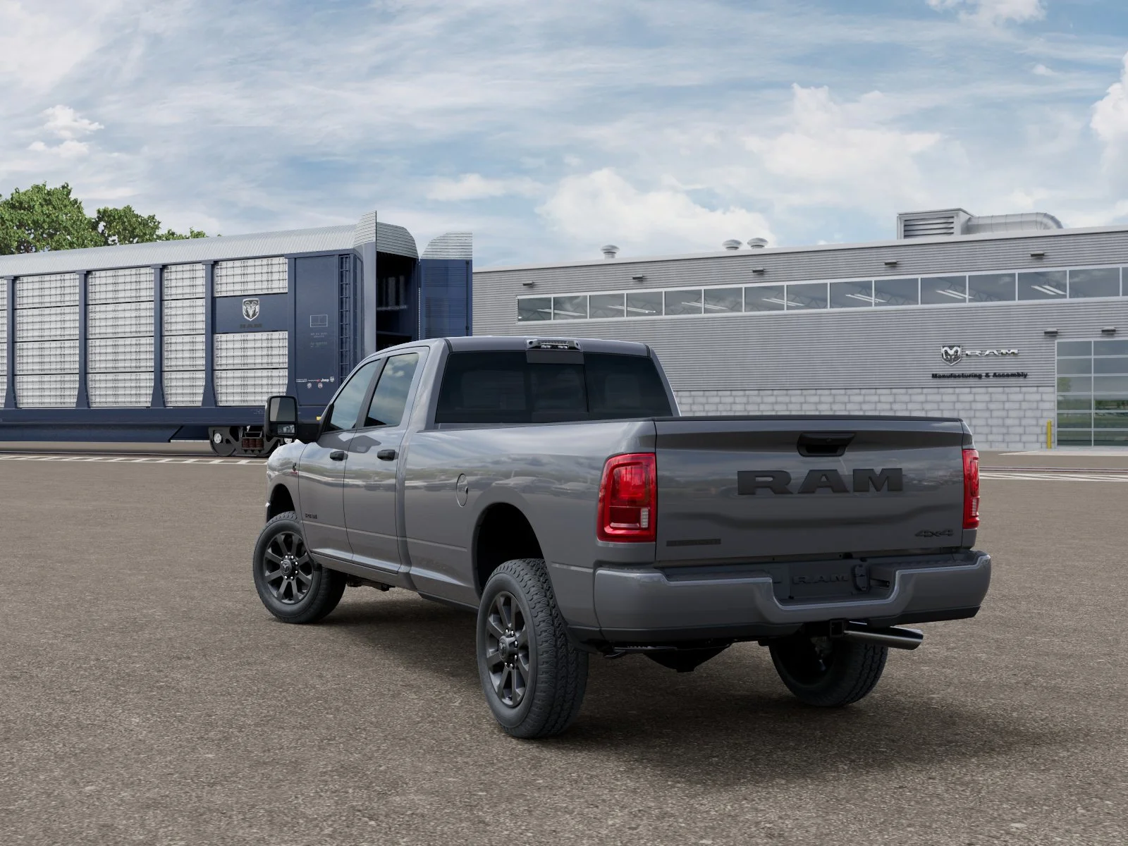 New 2026 Ceramic Gray Clear-Coat Exterior Paint RAM Big Horn image 2