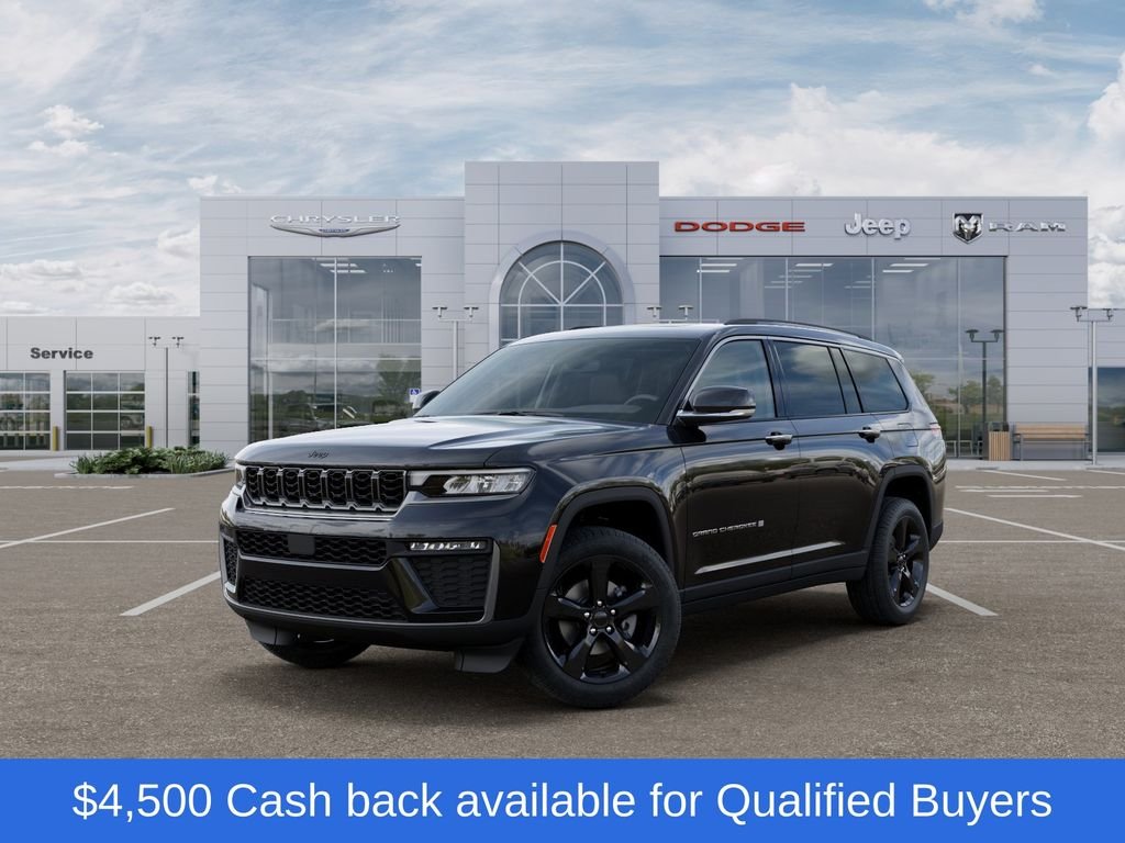 New 2026 Diamond Black Crystal Pearlcoat Jeep Limited image 1