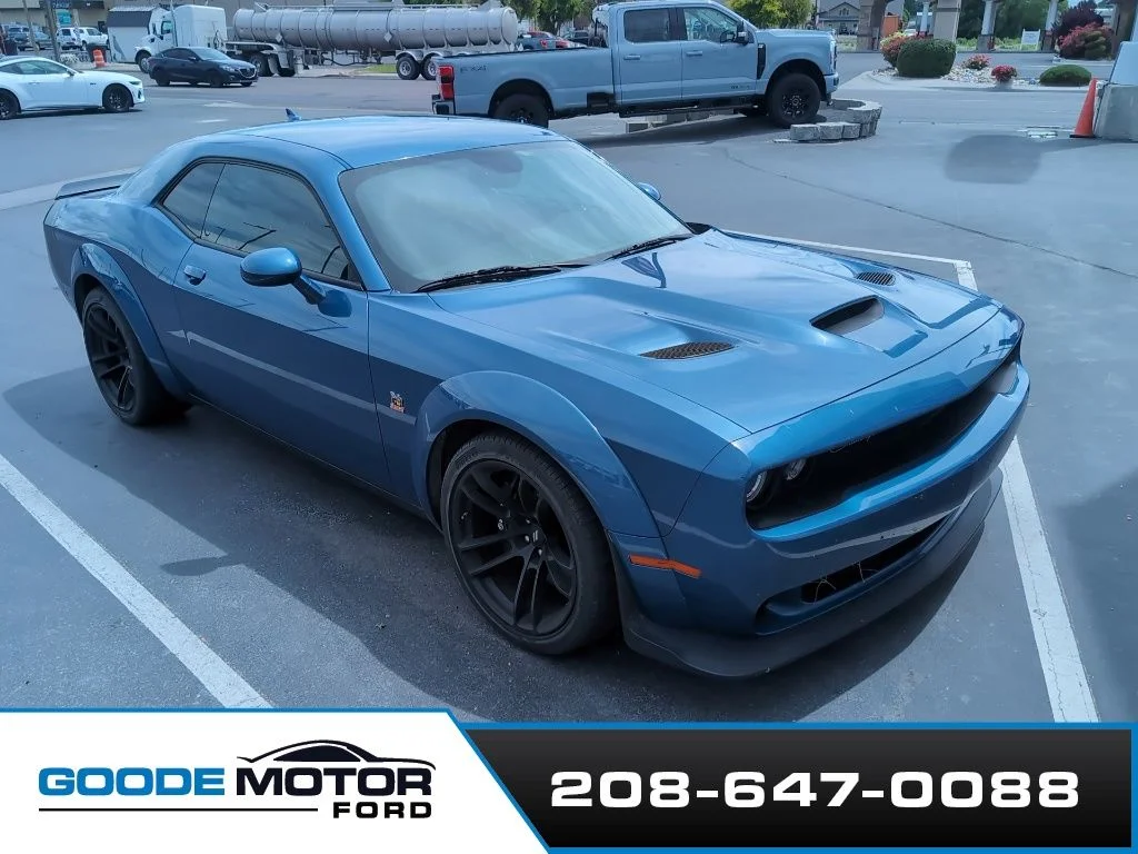 Used 2020 Blue Dodge R/T Scat Pack Widebody image 1