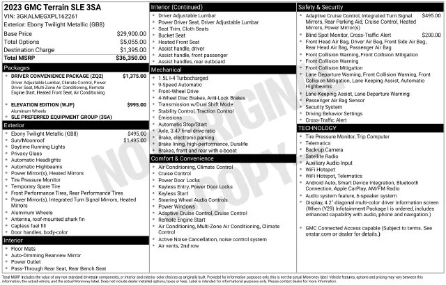 Used 2023 Black GMC SLE image 36