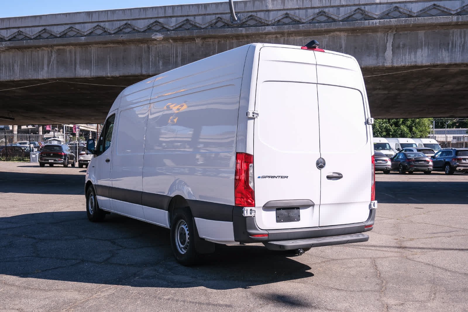 New 2025 Arctic White Mercedes-Benz Cargo 170 WB High Roof RWD Electric Motor image 7