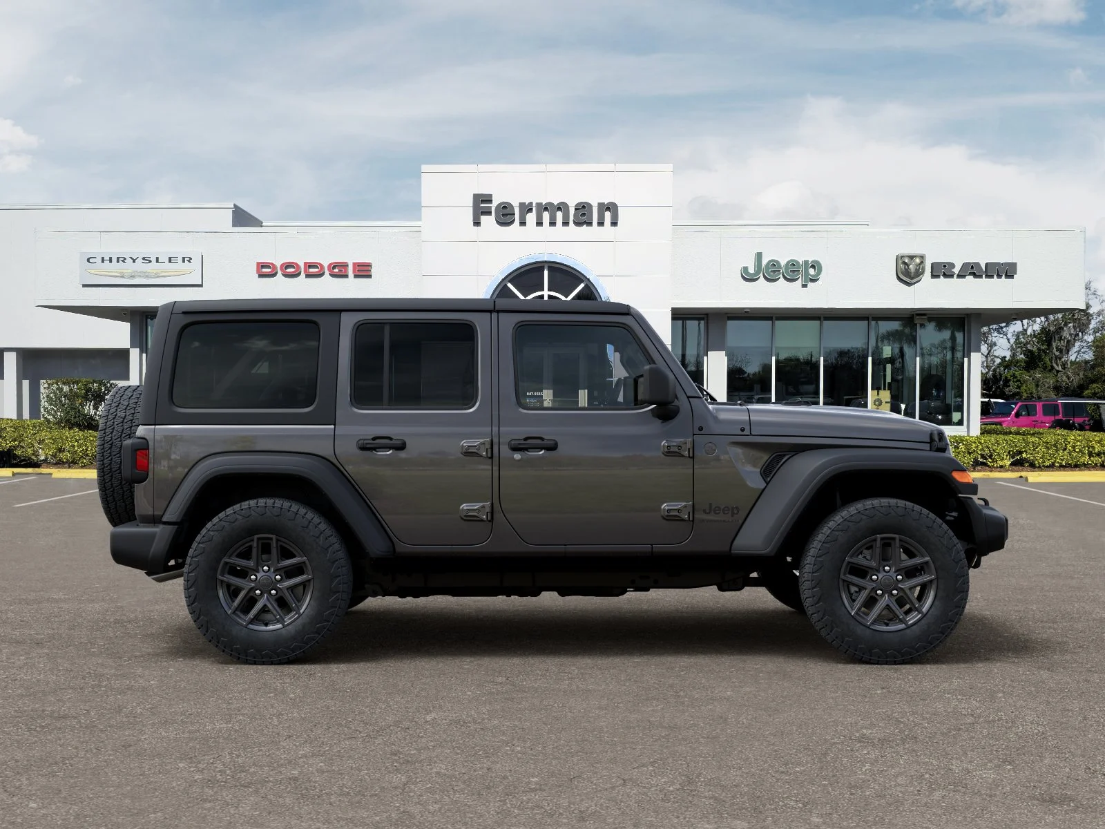 New 2026 Granite Crystal Metallic Clear-Coat Exterior Paint Jeep Sport S image 53