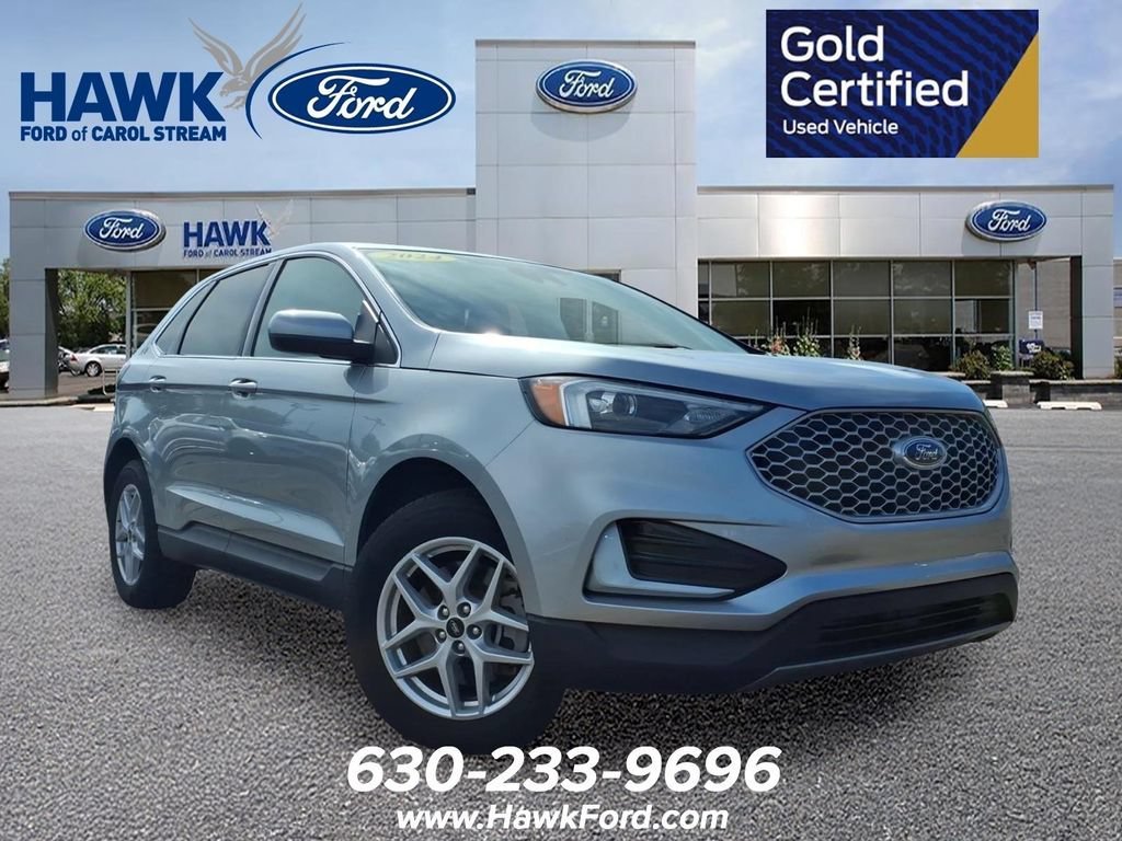 Certified Used 2024 Silver Ford SEL image 1