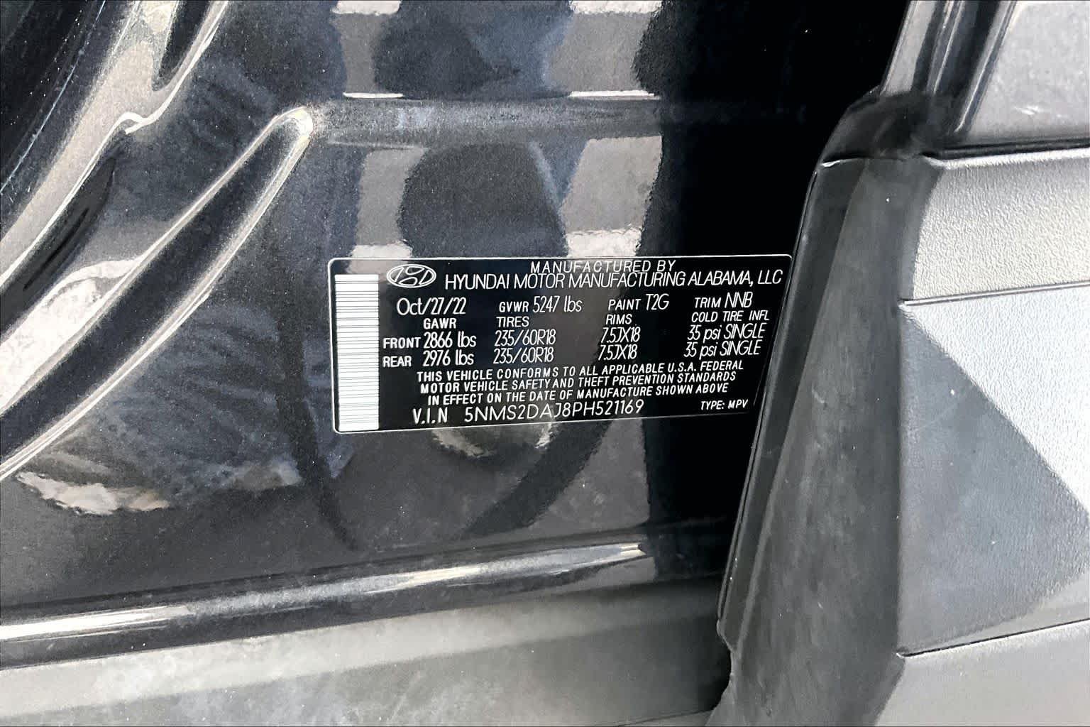 Used 2023 Portofino Gray Hyundai SEL image 34