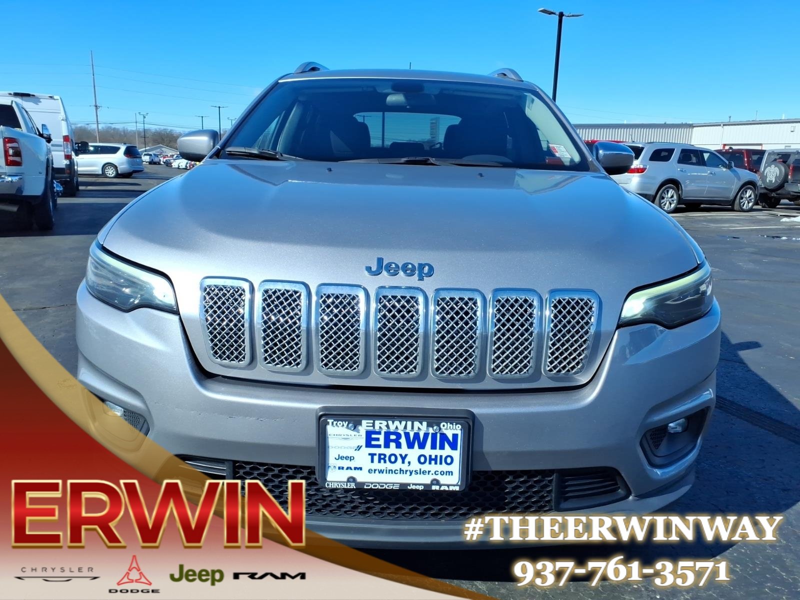 Used 2019 Jeep Cherokee Latitude with VIN 1C4PJLCB0KD205047 for sale in Troy, OH