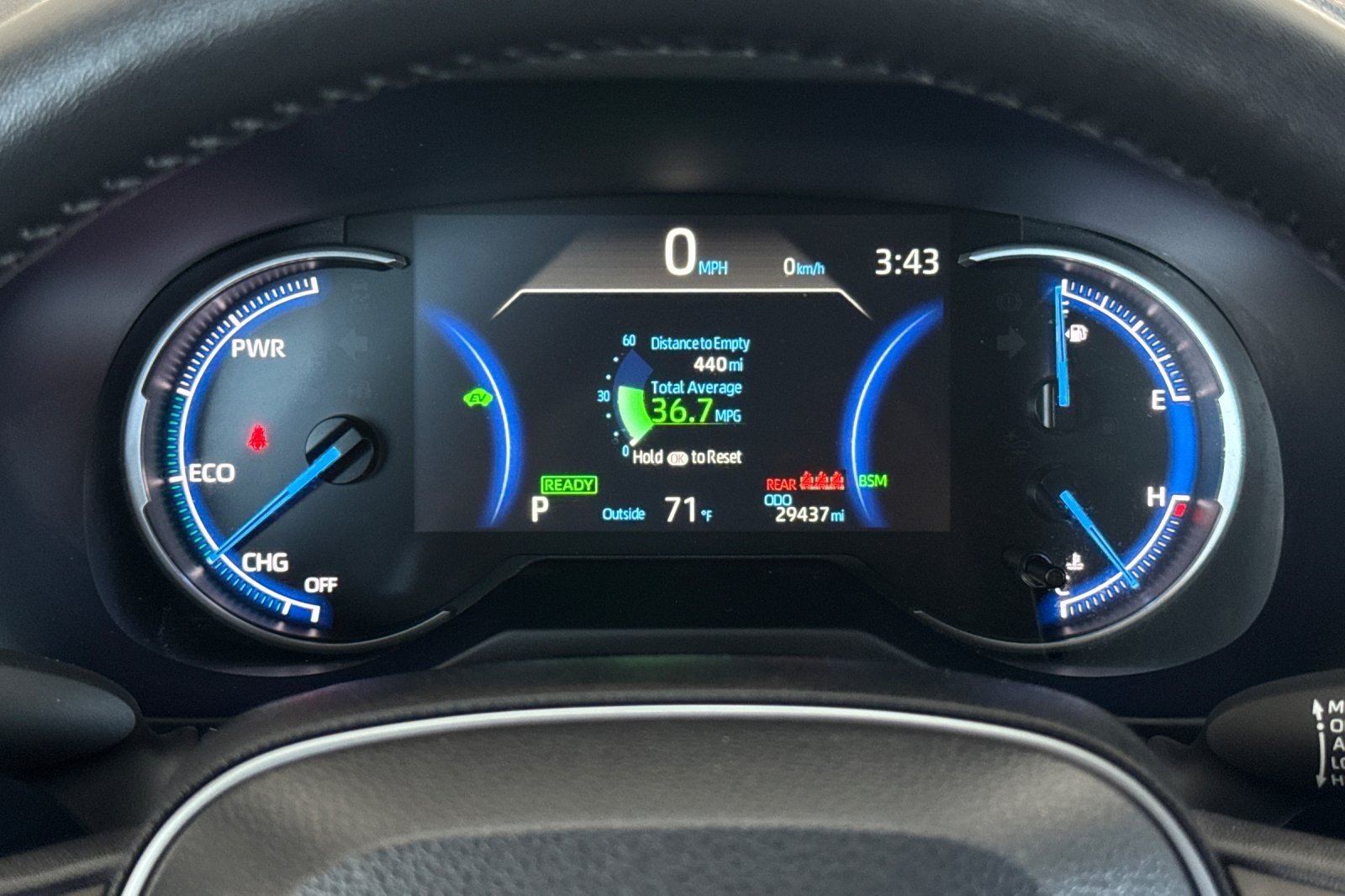 Used 2025 Cavalry Blue Toyota Hybrid SE image 23