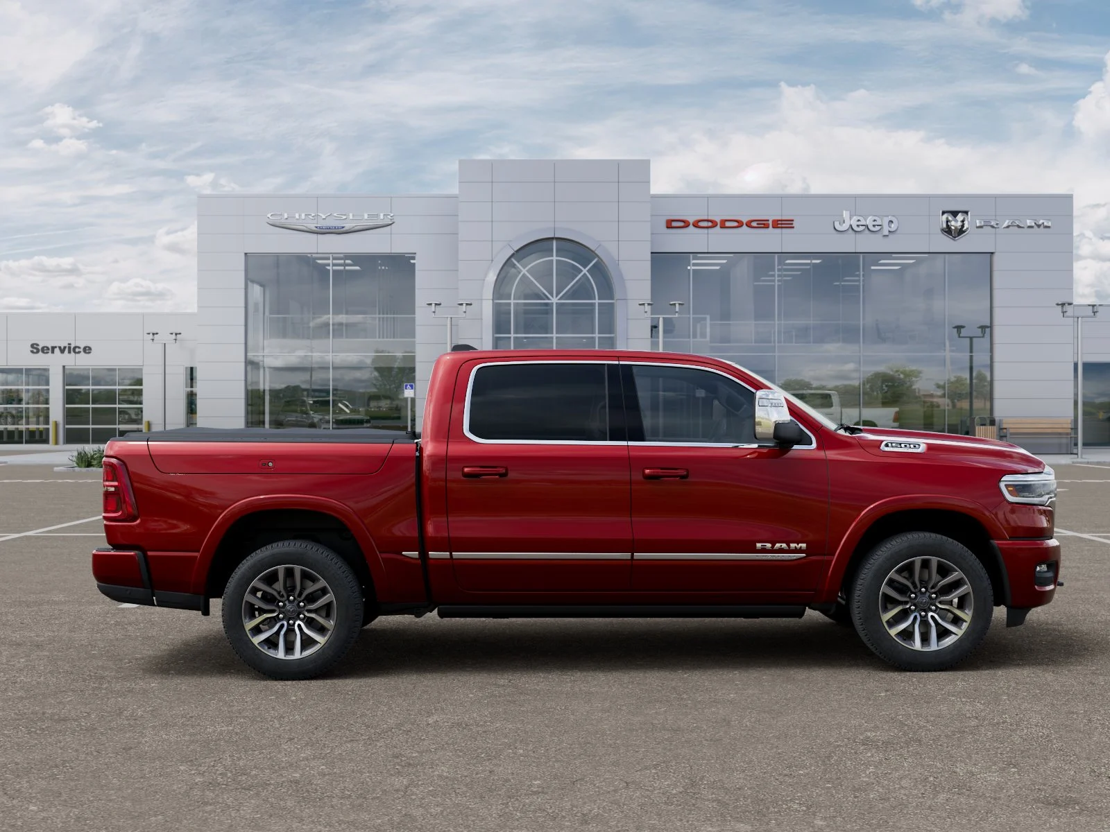 New 2026 Molten Red Pearlcoat RAM Limited image 48