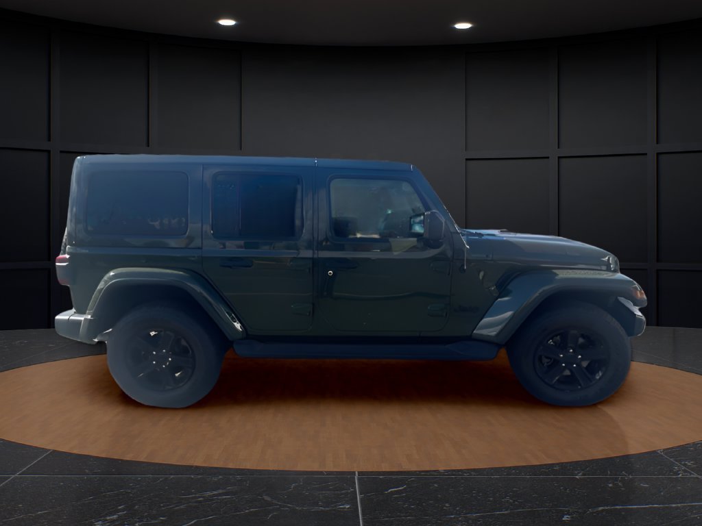 Certified Used 2021 Green Jeep Unlimited Sahara Altitude image 4