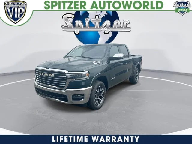 New 2026 Serrano-Green Metallic Exterior Paint RAM Laramie image 4
