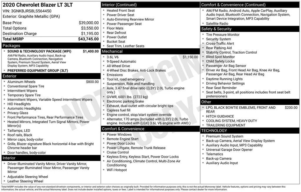Used 2020 Gray Chevrolet LT image 38