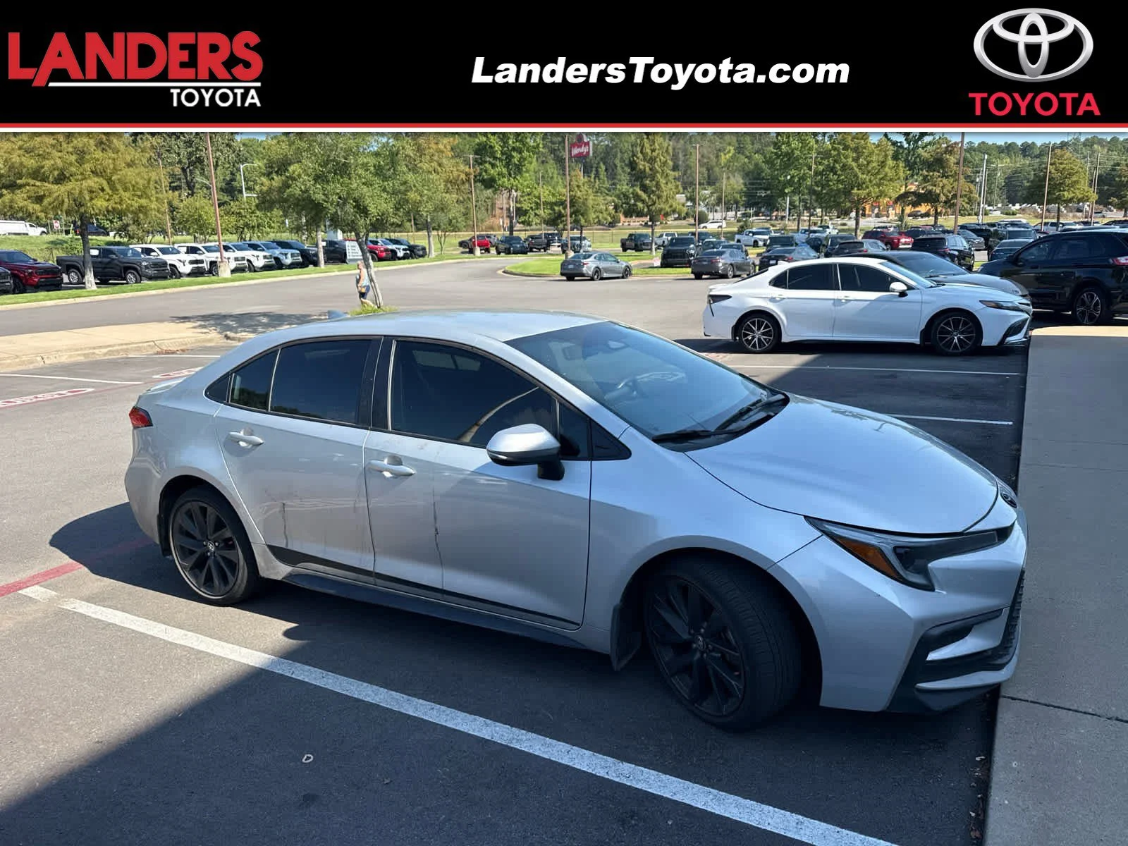 Certified Used 2025 Classic Silver Metallic Toyota SE image 1