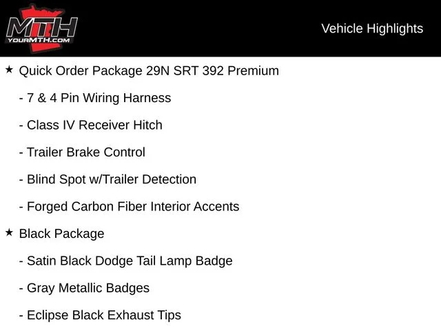 Certified Used 2024 Black Dodge SRT 392 Premium image 14