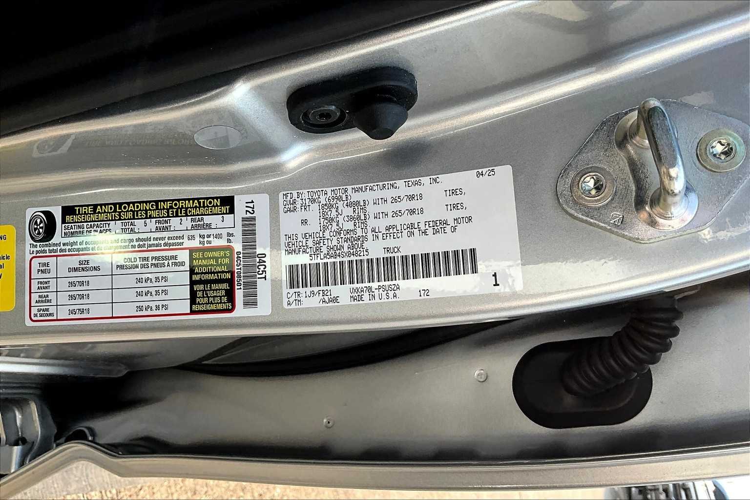 Used 2025 Celestial Silver Metallic Toyota SR5 image 17