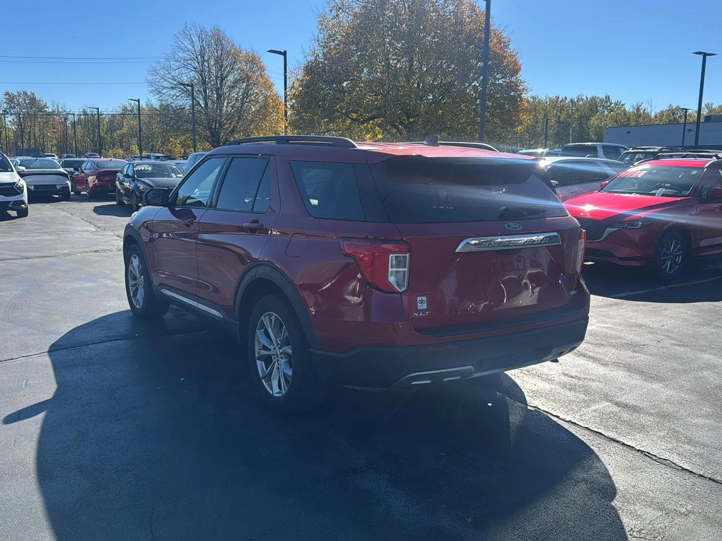 Used 2020 Rapid Red Metallic Tinted Clearcoat Ford XLT image 5