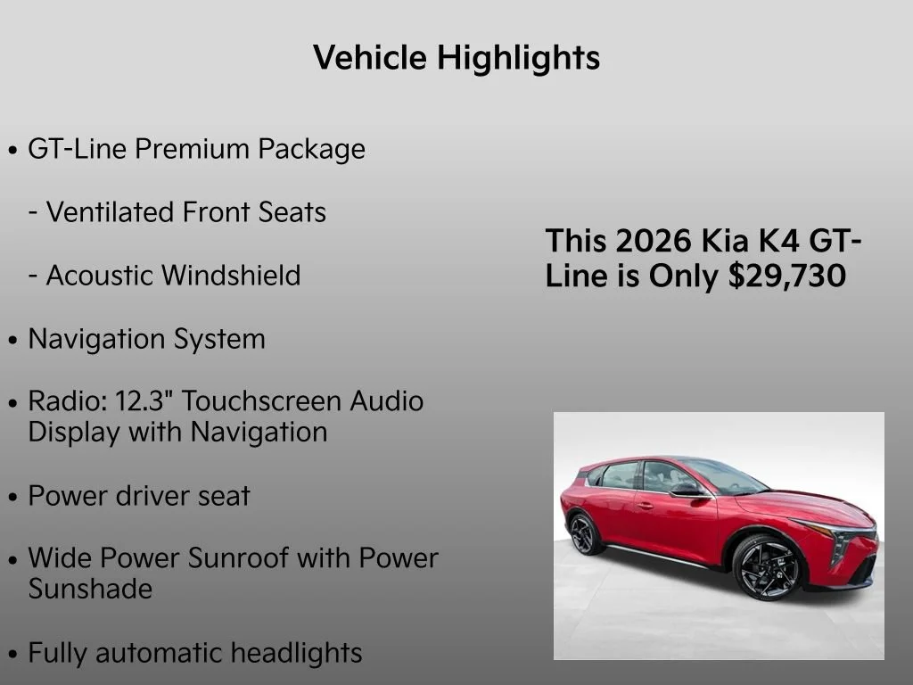 New 2026 Currant Red Kia GT-Line image 34