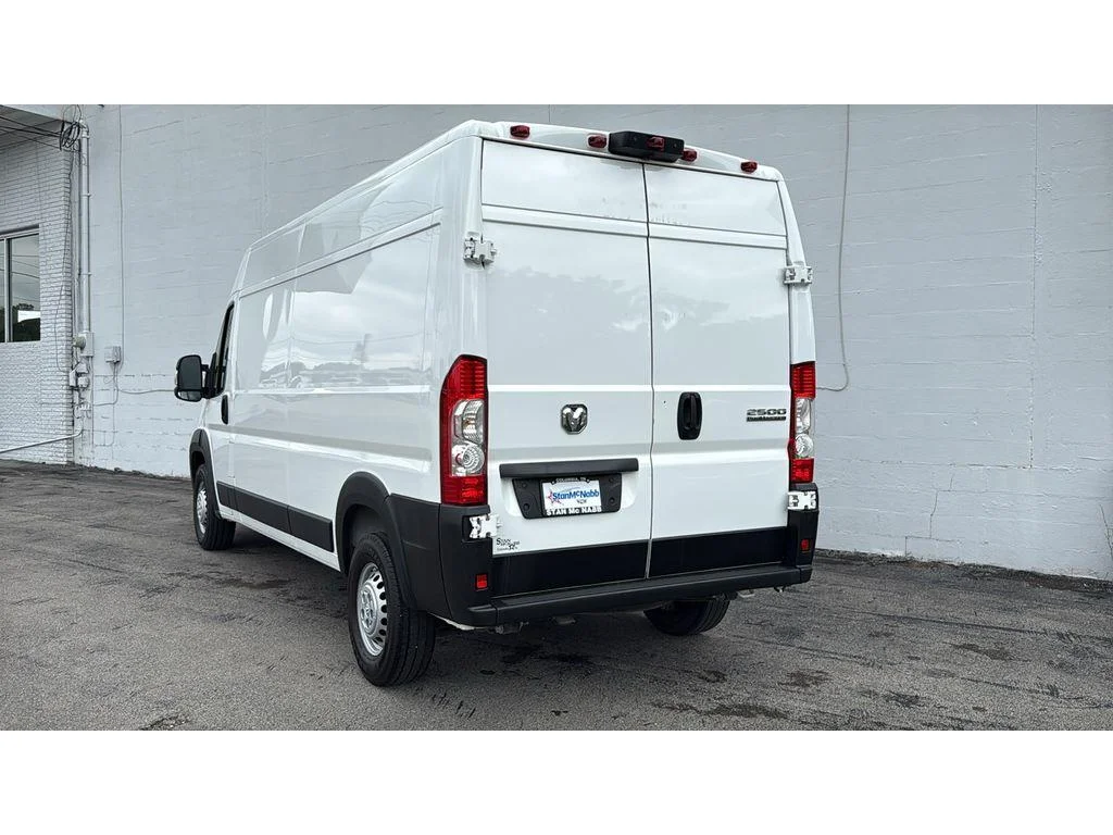Used 2025 Bright White Clearcoat Ram Tradesman CARGO 159WB HIGH ROOF 3.6L image 9