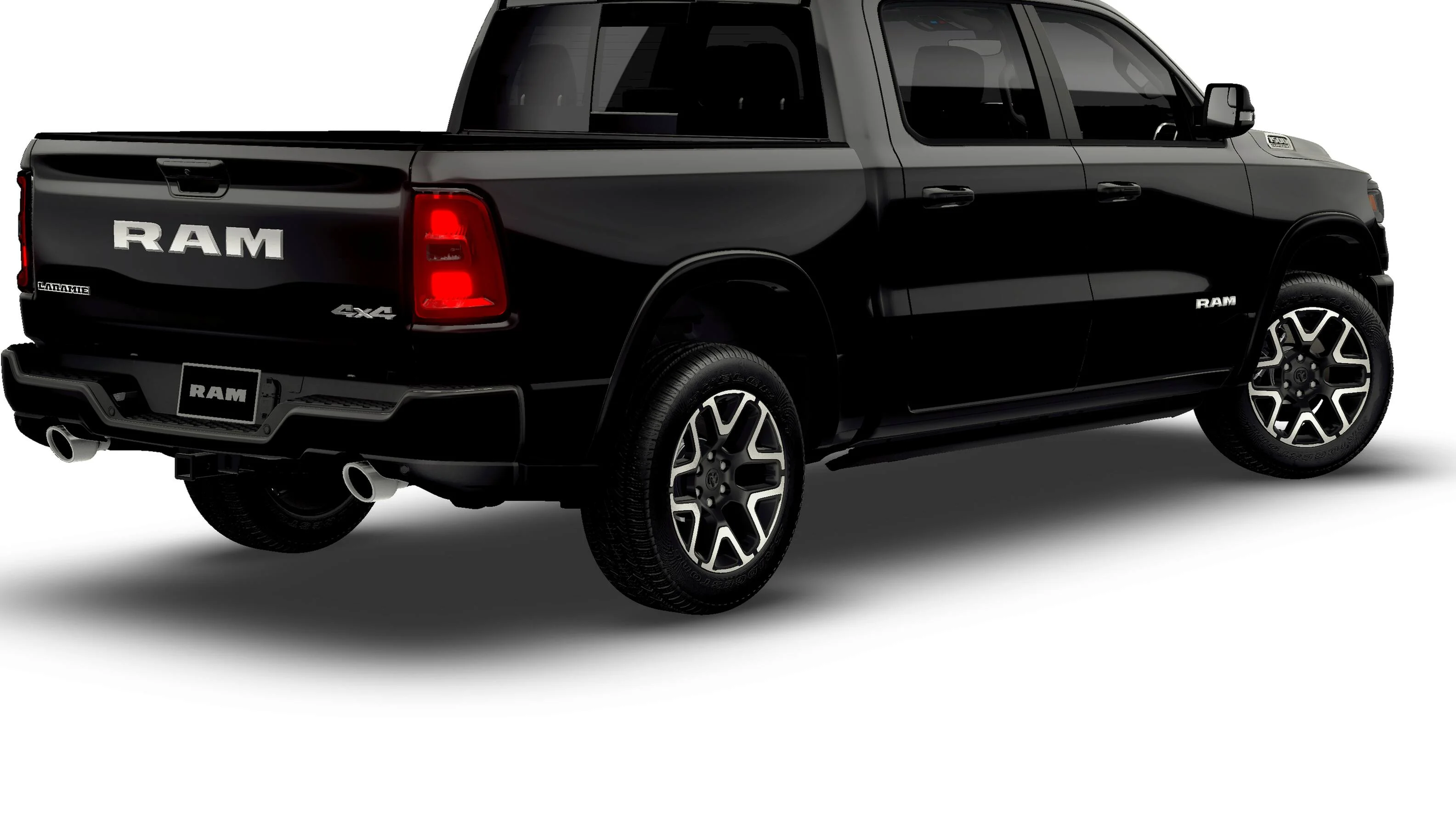 New 2026 Diamond Black Crystal Pearl-Coat Exterior Paint RAM LARAMIE image 2