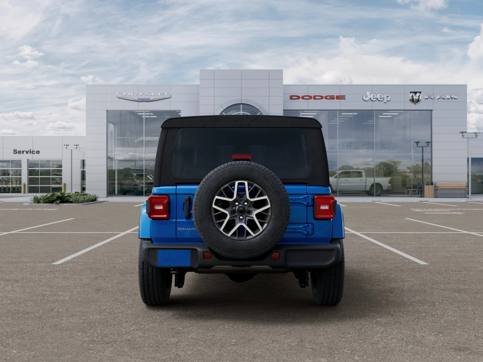 New 2025 Hydro Blue Pearl-Coat Exterior Paint Jeep Sahara image 27