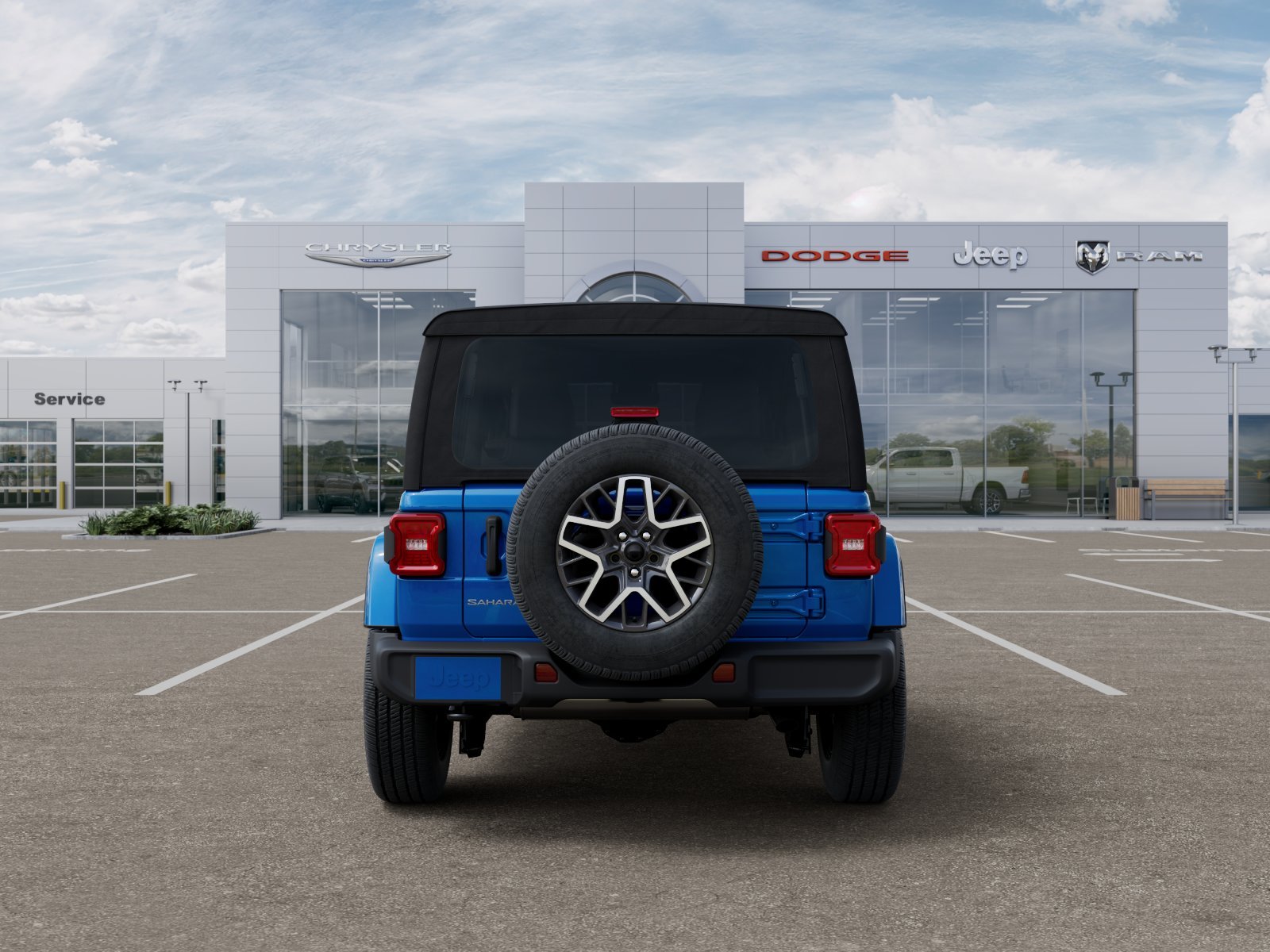 New 2025 Hydro Blue Pearl-Coat Exterior Paint Jeep Sahara image 27