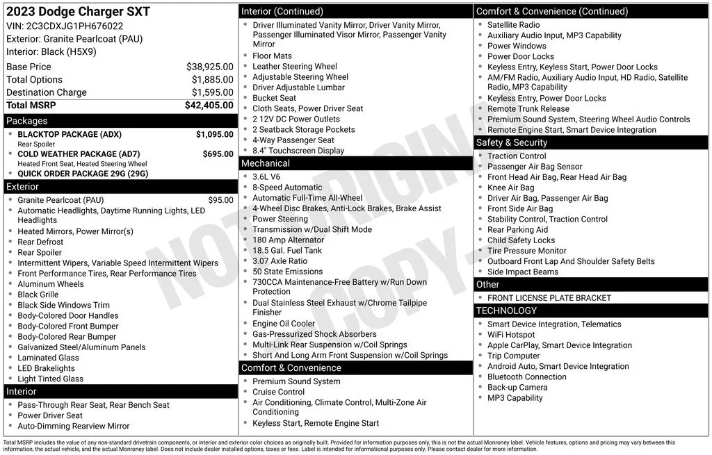 Used 2023 Gray Dodge SXT image 6