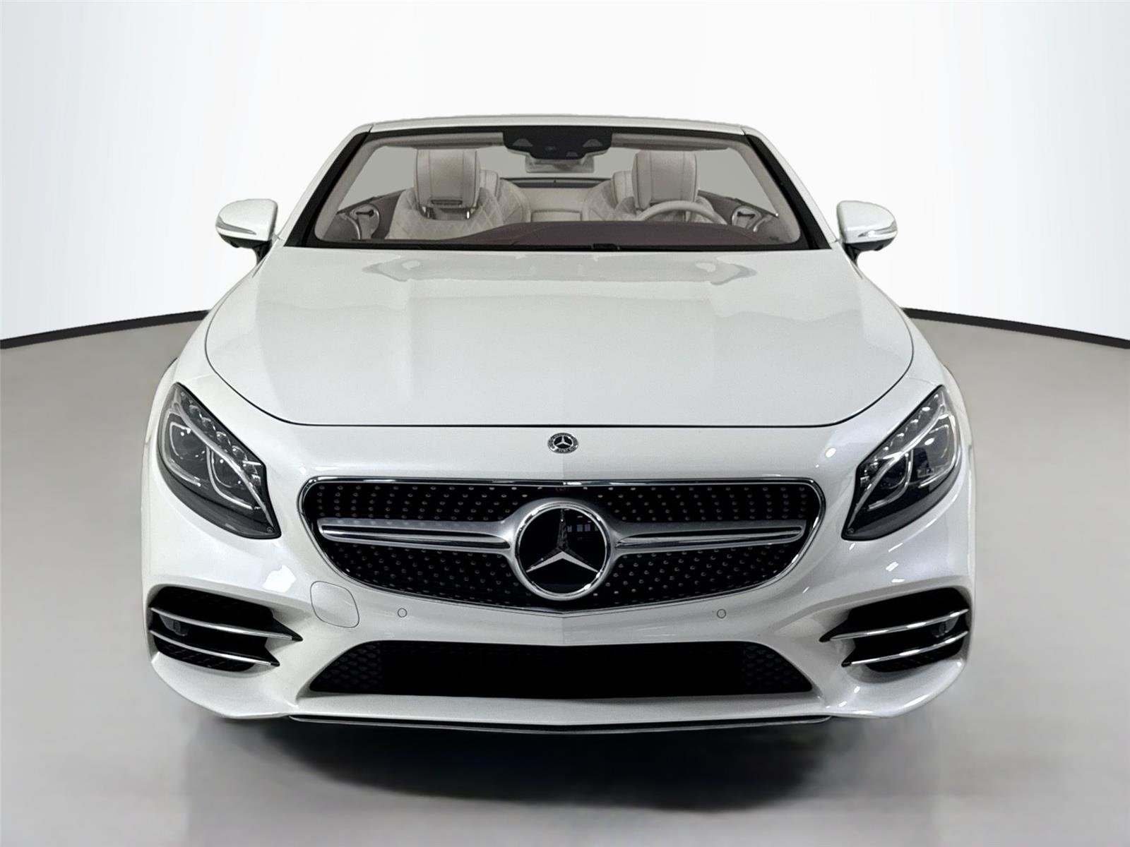 Used 2019 designo Cashmere White Magno (Matte Finish) Mercedes-Benz S 560 Cabriolet | AMG® Line | Premium Pkg | Driver Assist Pkg image 11