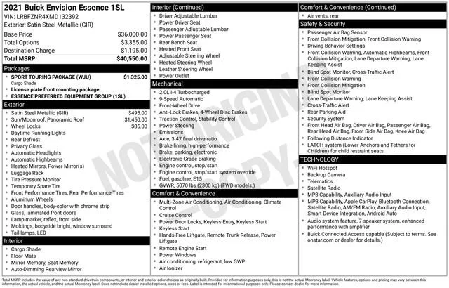 2021 Buick Envision Essence - Photo 5