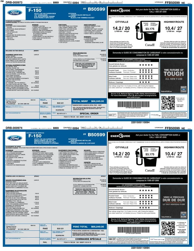 Used 2015 Black Ford Lariat image 6