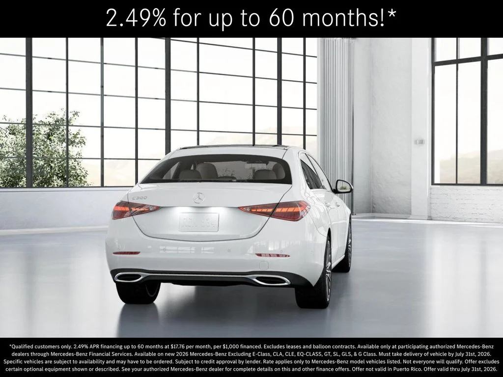 New 2026 Polar White Mercedes-Benz C 300 image 24