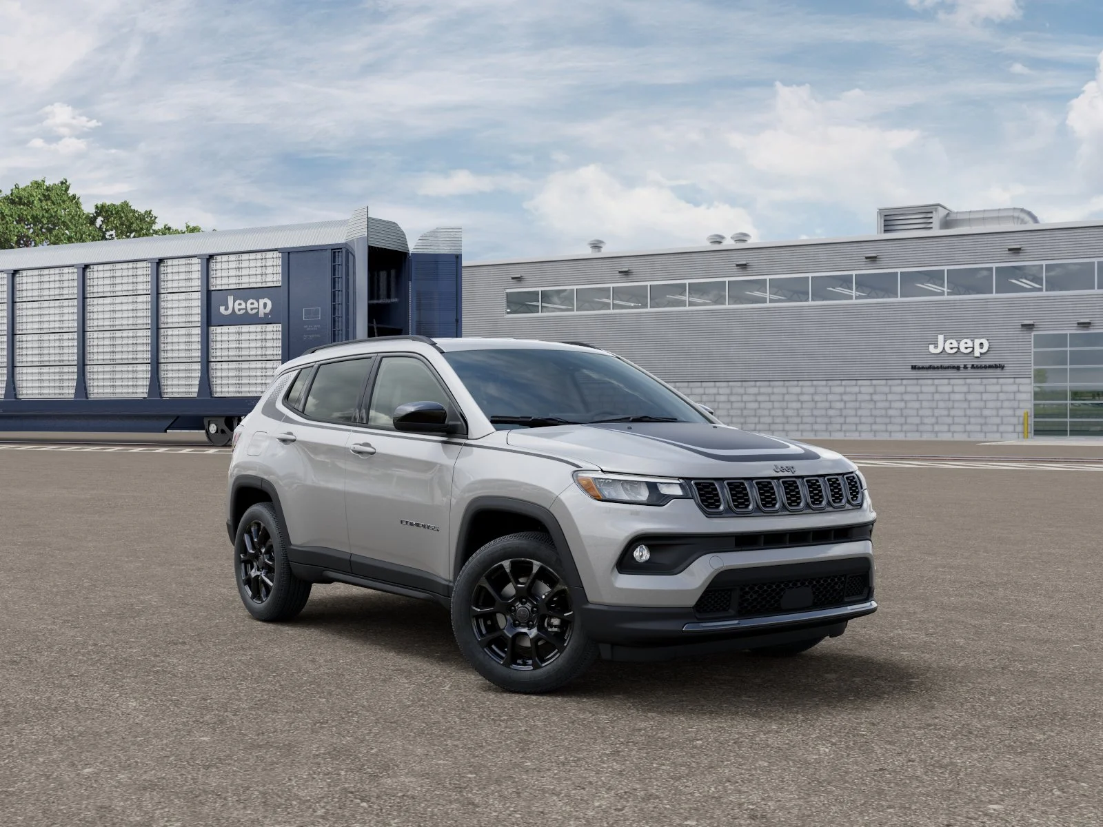 New 2026 Silver Zynith Metallic Clear-Coat Exterior Paint Jeep Latitude image 3