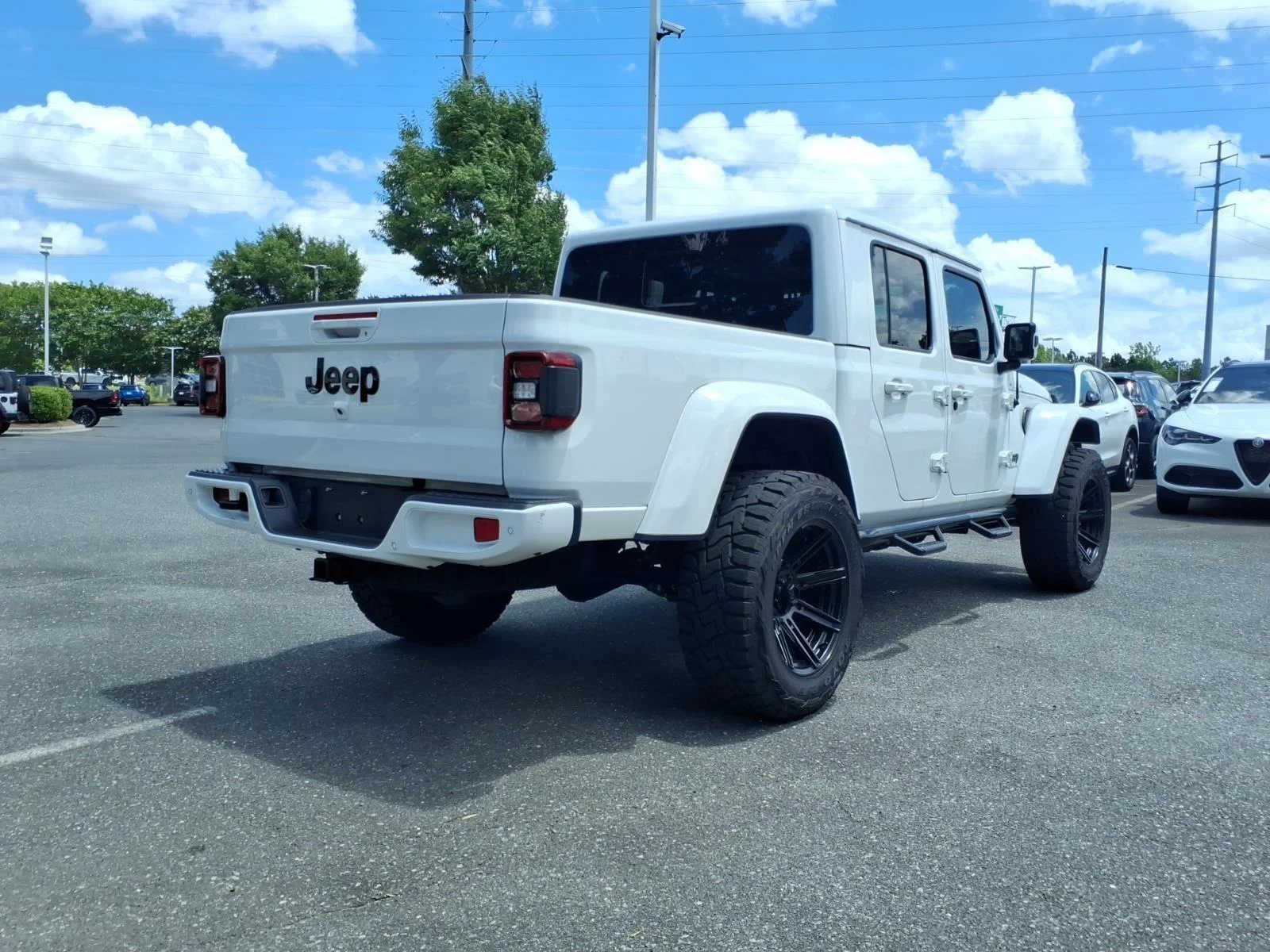 Used 2021 Bright White Clearcoat Jeep High Altitude image 2