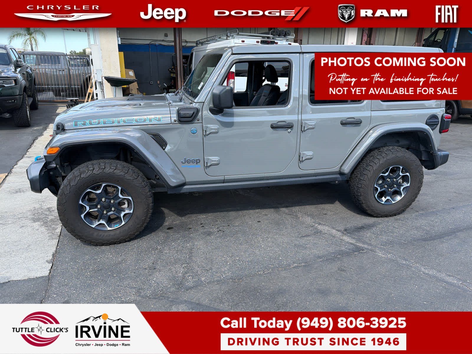 Used 2022 Sting-Gray Clearcoat Jeep Unlimited Rubicon image 3