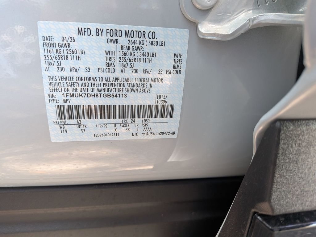 New 2026 Space White Metallic Ford Active image 33