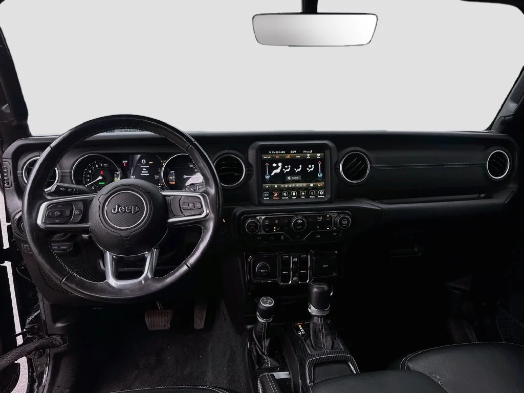 Used 2022 Black Jeep Unlimited Sahara 4xe image 25