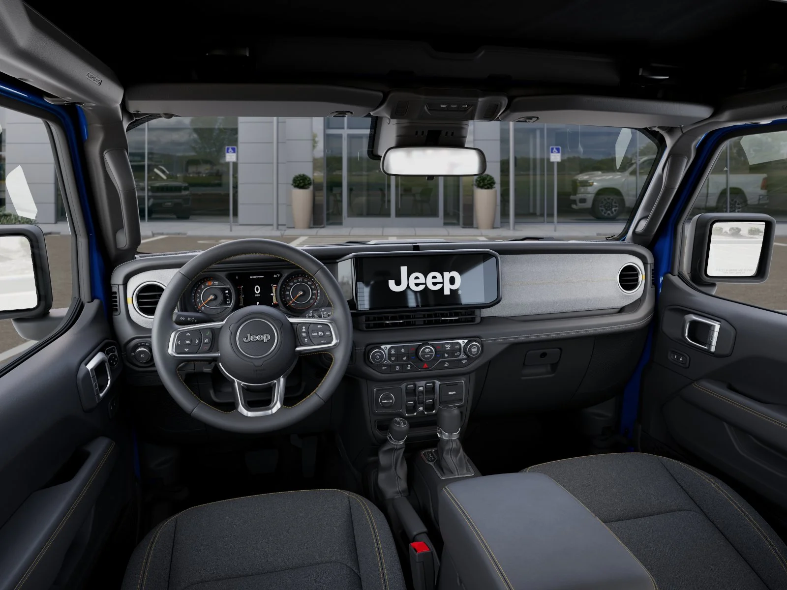 New 2025 Hydro Blue Pearl-Coat Exterior Paint Jeep Sahara image 34