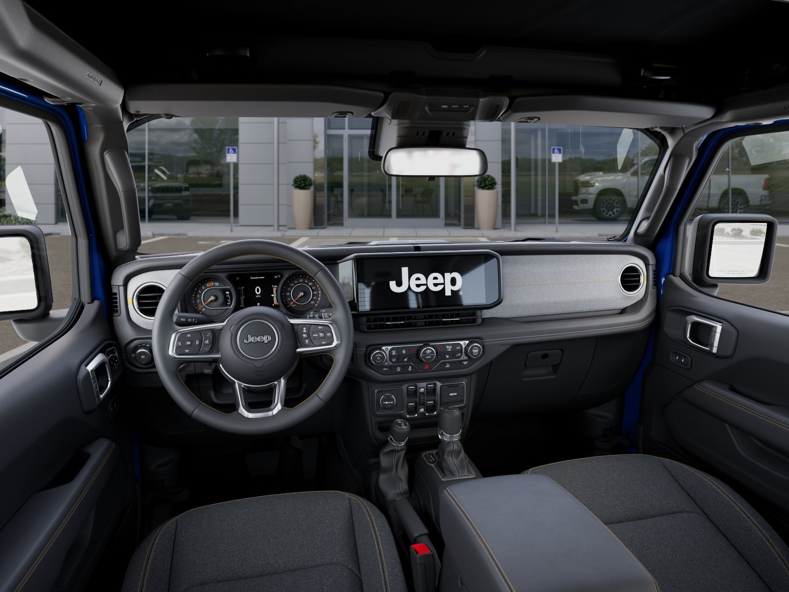 New 2025 Hydro Blue Pearl-Coat Exterior Paint Jeep Sahara image 34