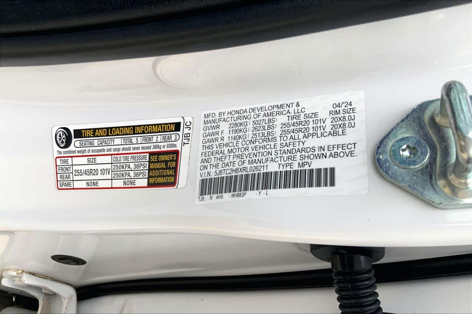 Used 2024 Platinum White Pearl Acura w/A-Spec Advance Package image 34