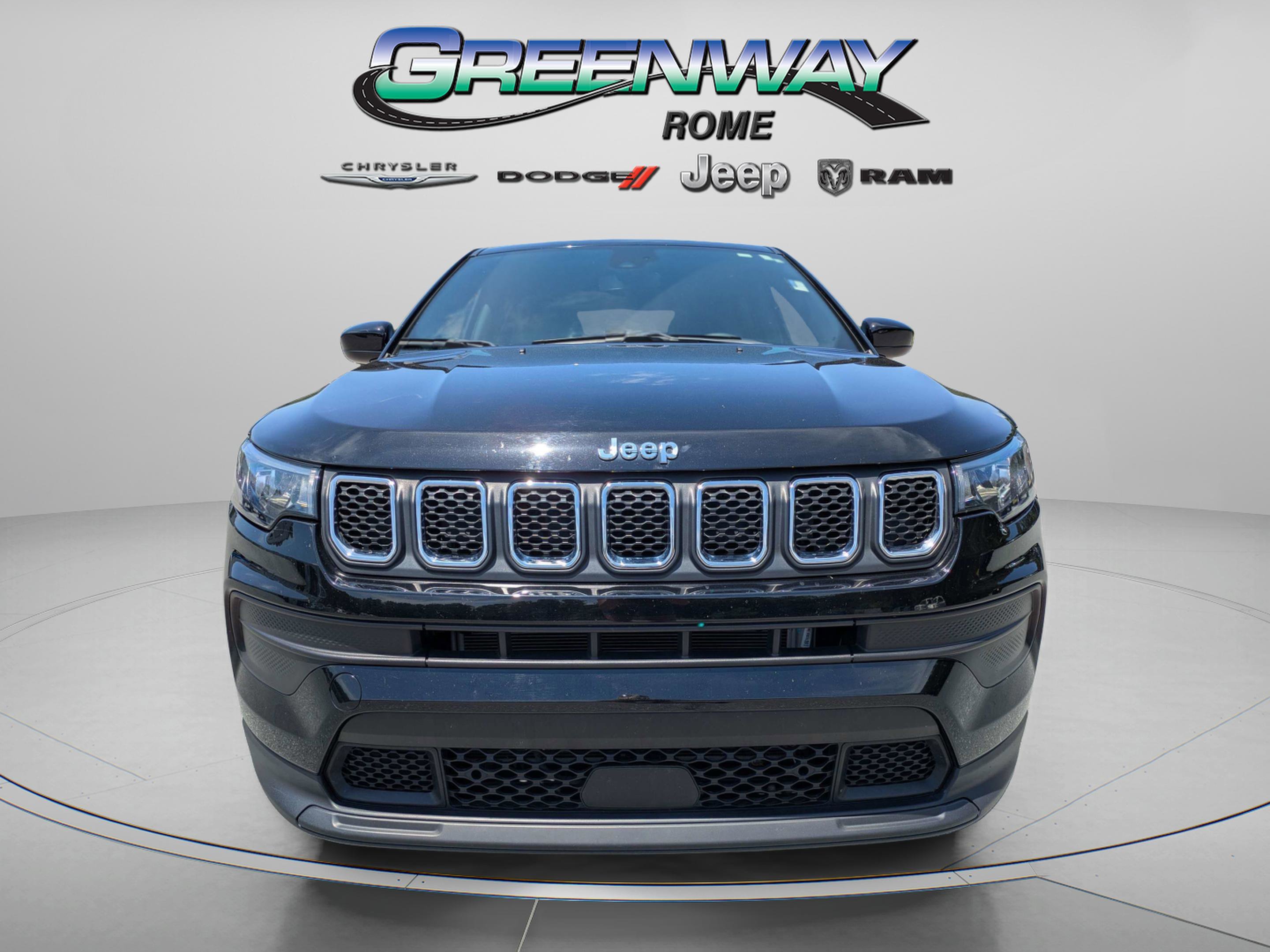 Used 2023 Diamond Black Crystal Pearlcoat Jeep Sport image 3