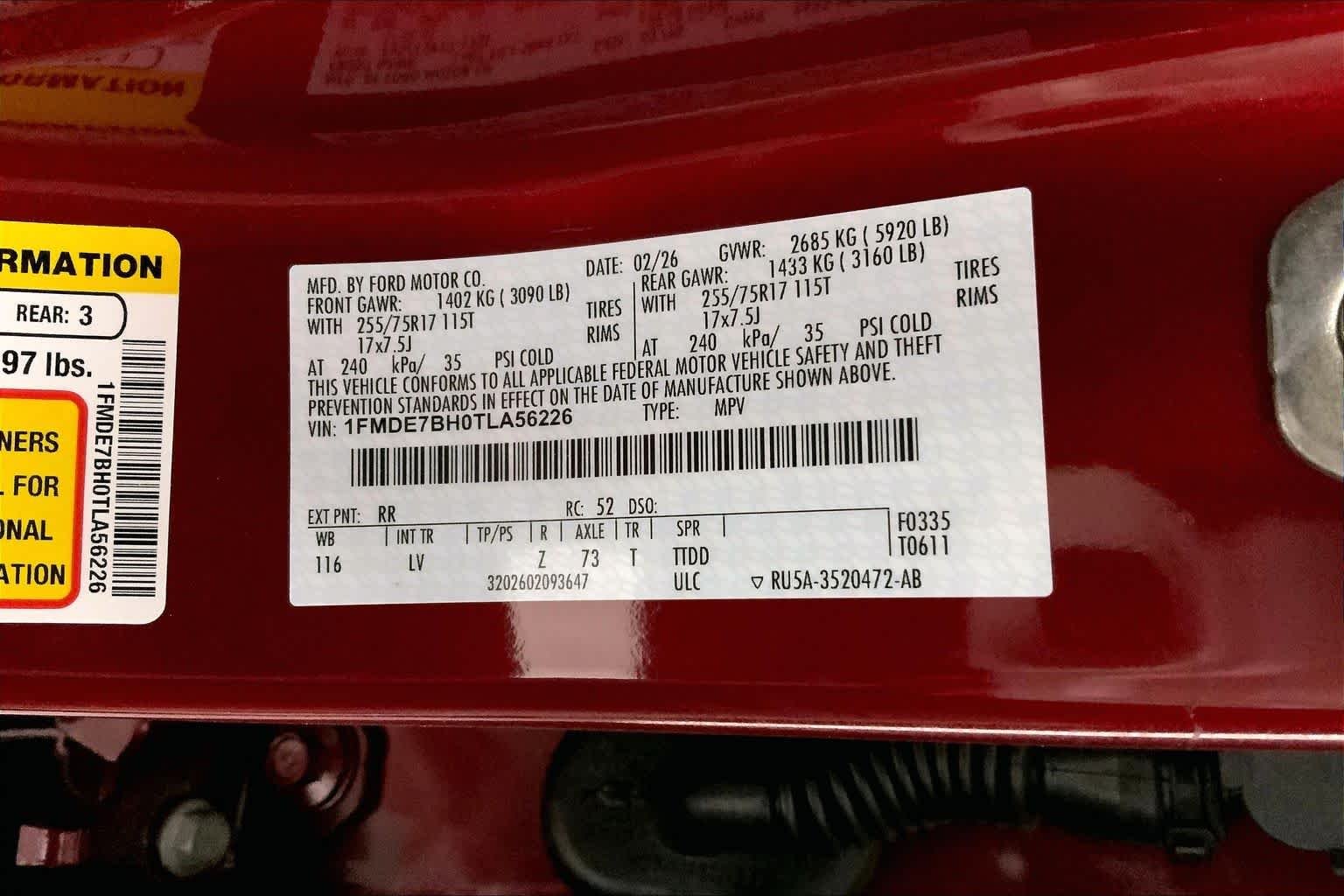 New 2026 Ruby Red Metallic Tinted Clearcoat Ford Big Bend® image 20