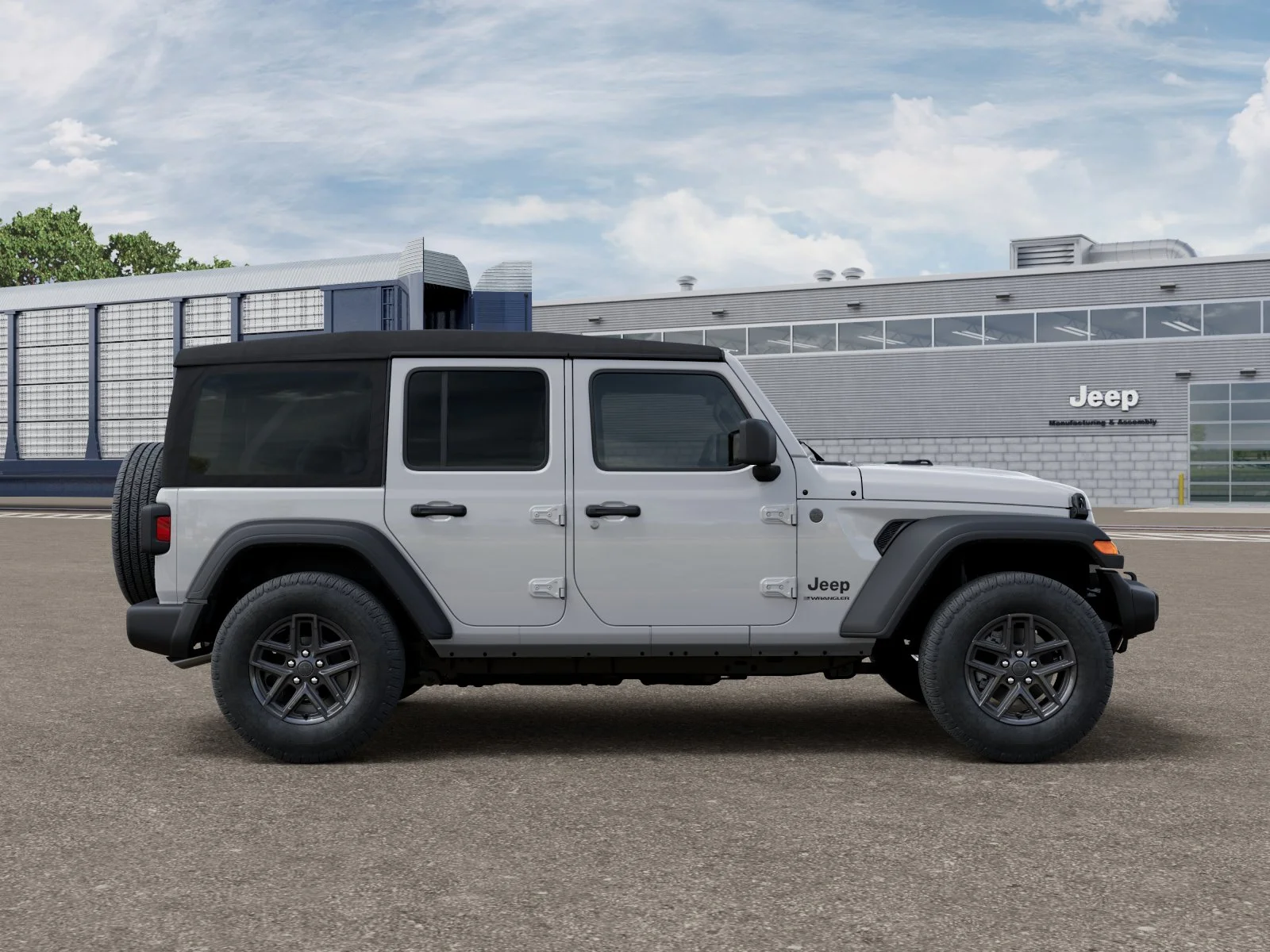 New 2026 Bright White Clear-Coat Exterior Paint Jeep Sport S image 12