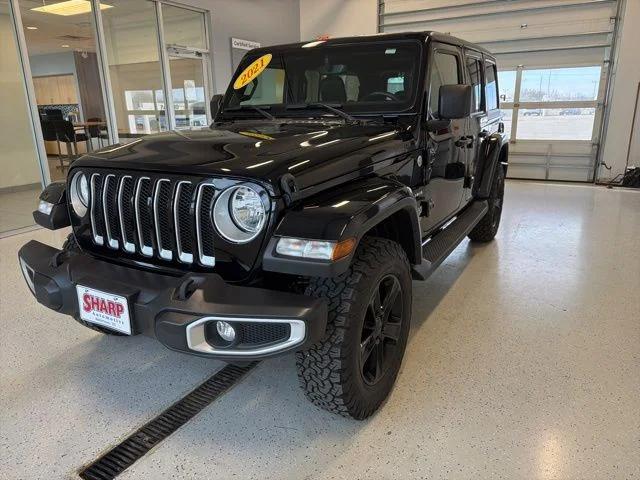 Used 2021 Black Jeep Unlimited Sahara image 6