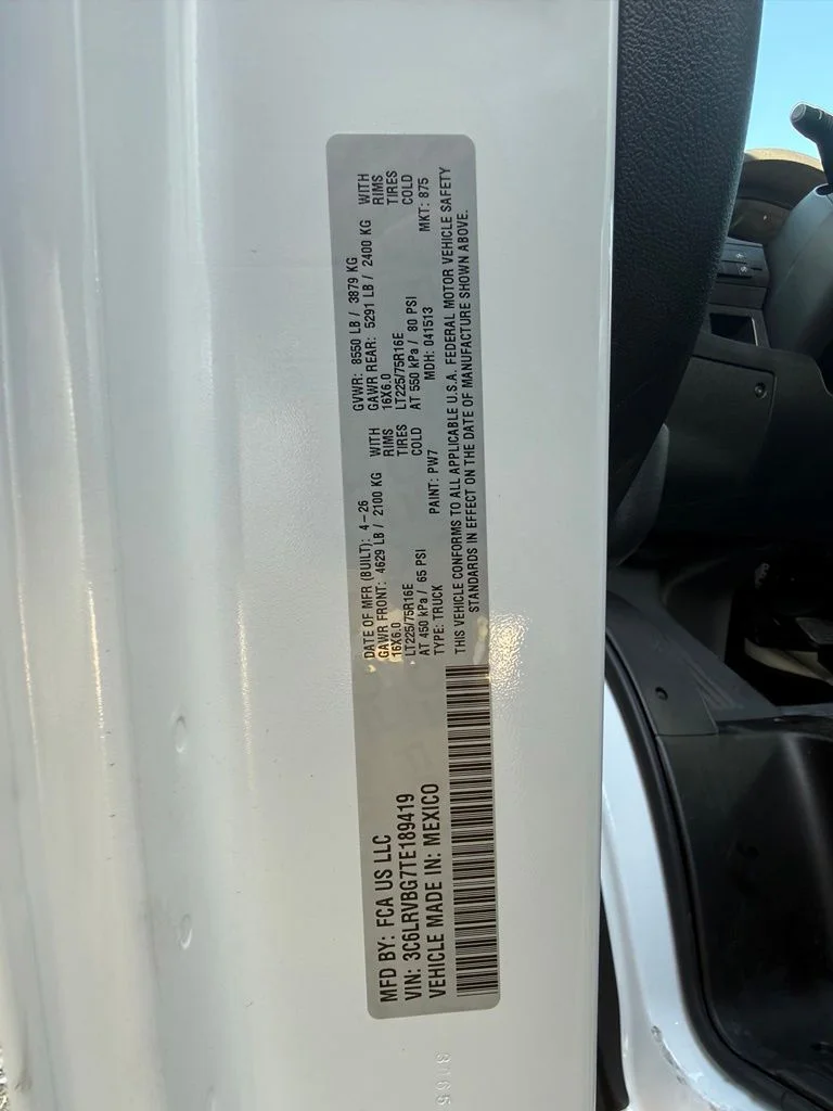 New 2026 Bright White Clear-Coat Exterior Paint RAM Base image 33