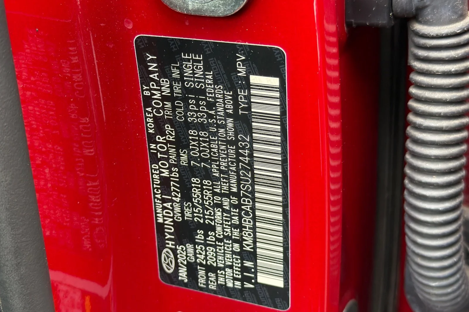 Used 2025 Red Hyundai SEL image 28