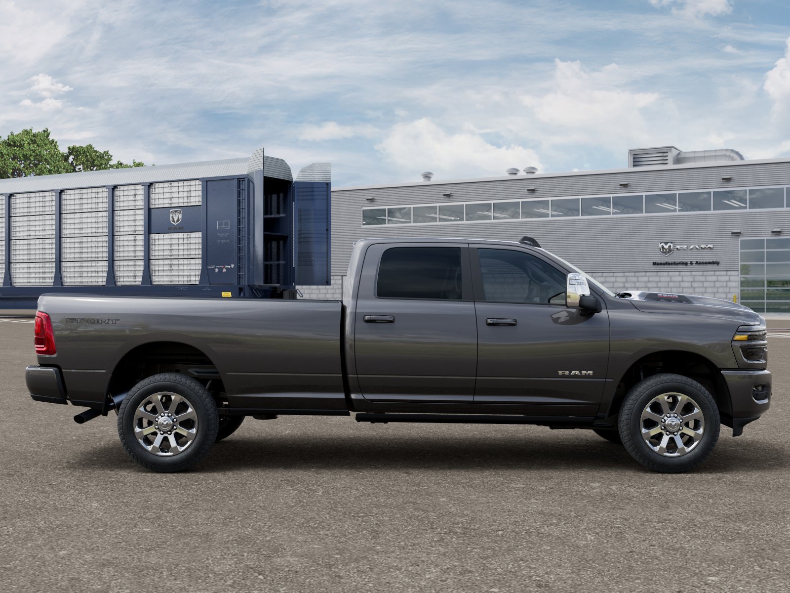 New 2026 Granite Crystal Metallic Clear-Coat Exterior Paint RAM LARAMIE image 12