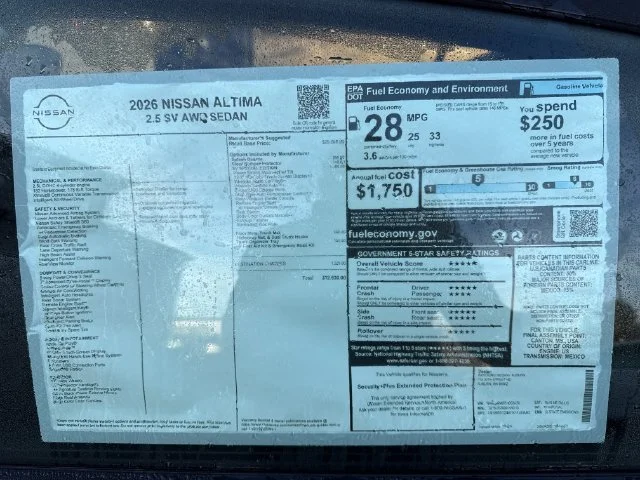 New 2026 Gun Metallic Nissan SV image 30