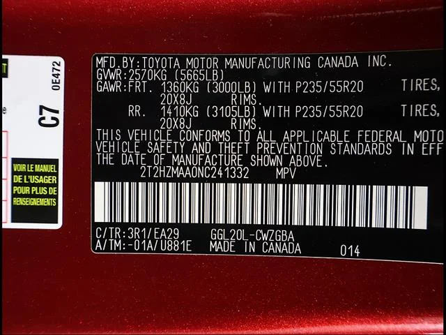Certified Used 2022 MATADOR RED MICA Lexus Base image 12