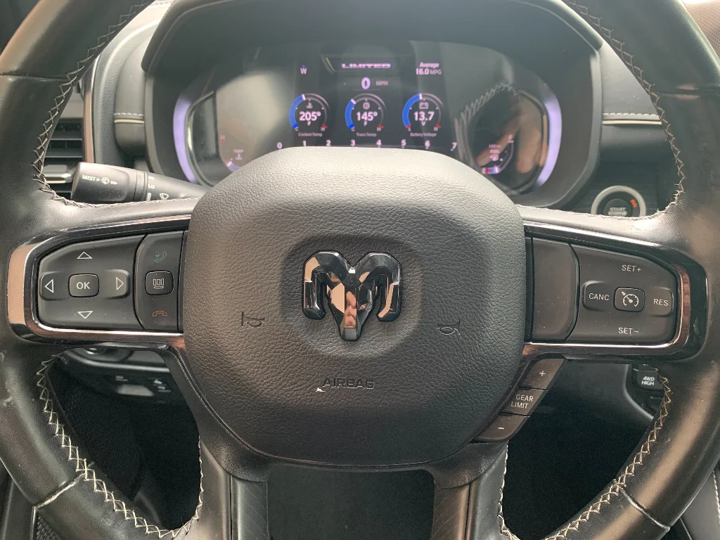 Used 2023 Bright White Clearcoat Ram Limited image 18