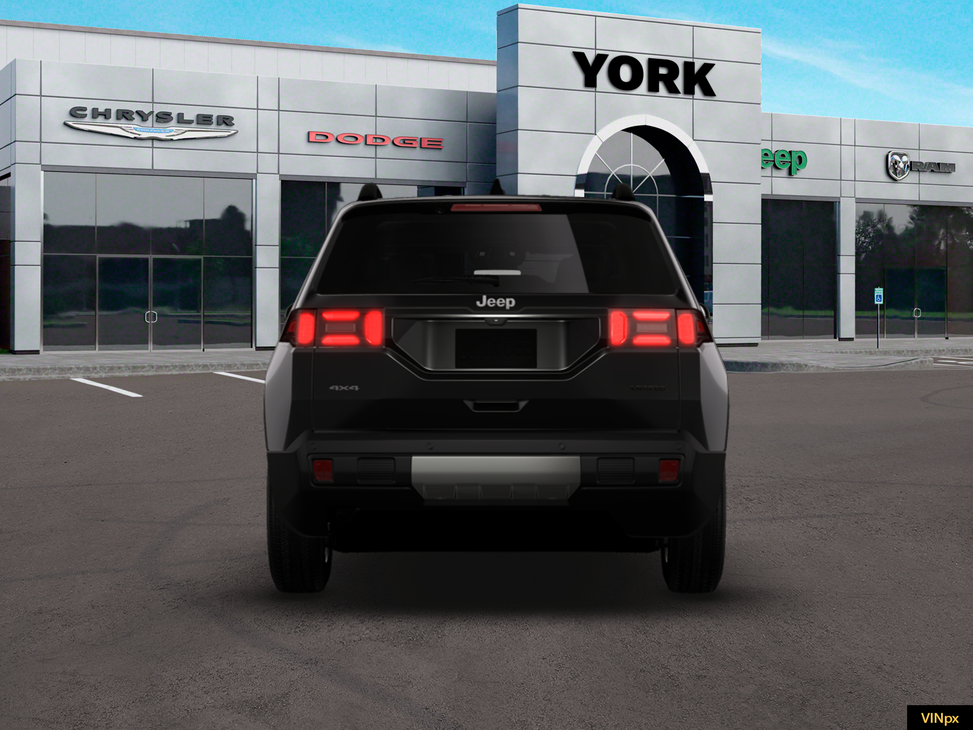 New 2026 Diamond Black Crystal Pearlcoat Jeep Laredo image 6