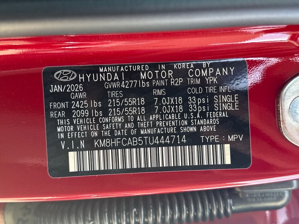 New 2026 Red Hyundai SEL Sport image 30